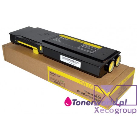 Xerox toner rmx regenerated wc workcentre 6605 ph phaser 6600 106r02231 yellow