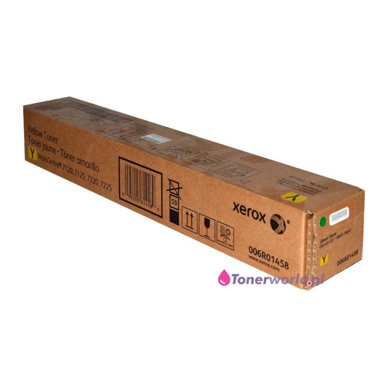 YELLOW Toner ORIGINAL High Yield do WorkCentre 7120 / 7125 / 7220 / 7225 OEM kompatybilny kod: 006R01458