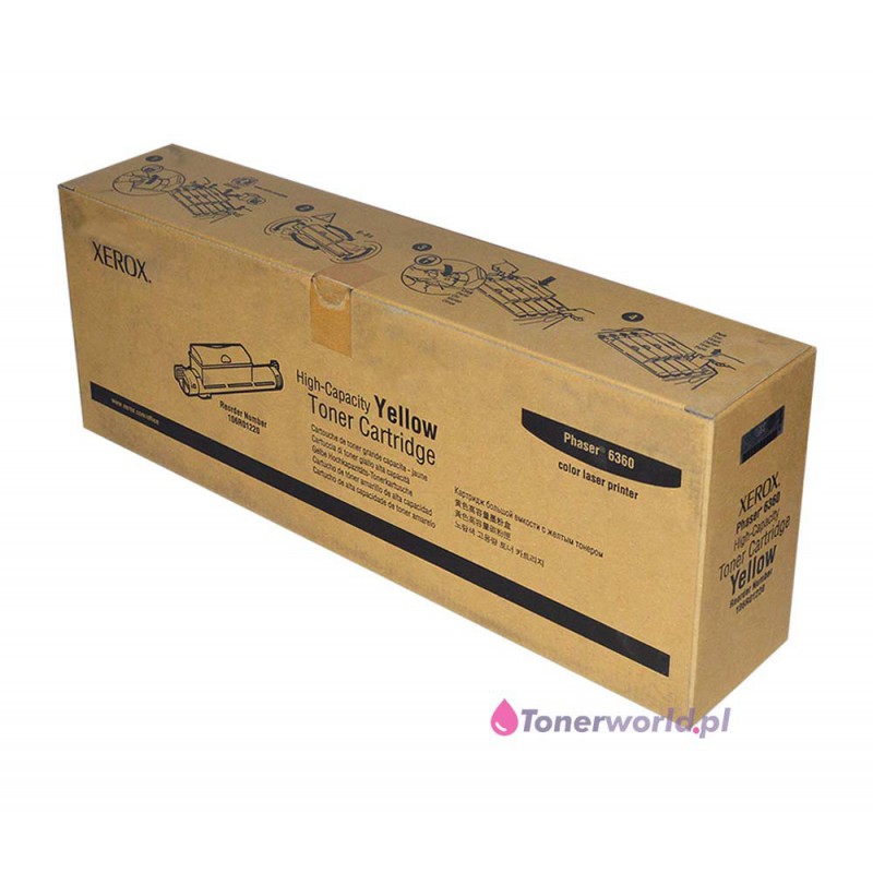 xerox toner yellow new oem original ph phaser 6360 106r01220