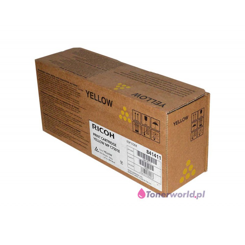 ricoh toner yellow oem new original mp c7501 c6501 c6001 841411