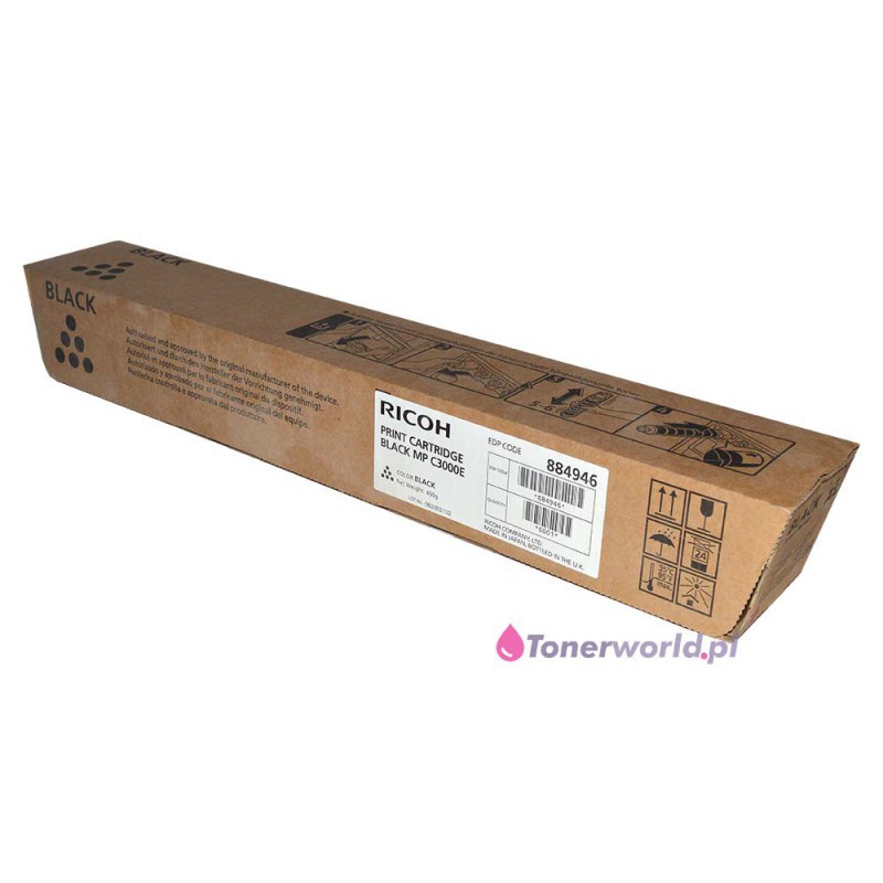 ricoh black toner oem new original mp c3000 c2500 c2000 884946