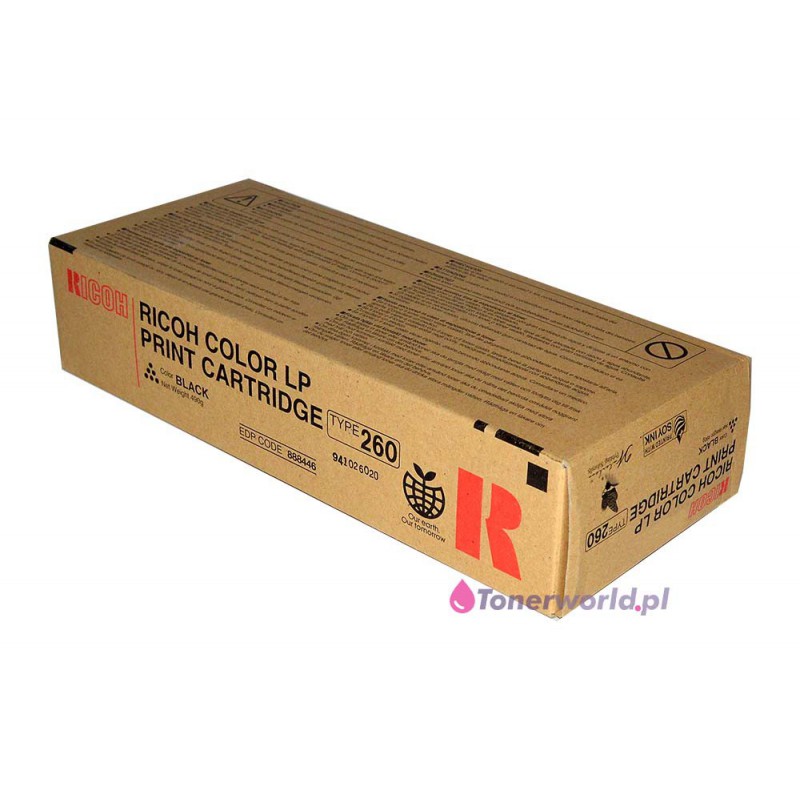 ricoh toner black oem new original type 260 aficio cl7200 cl7300 888446